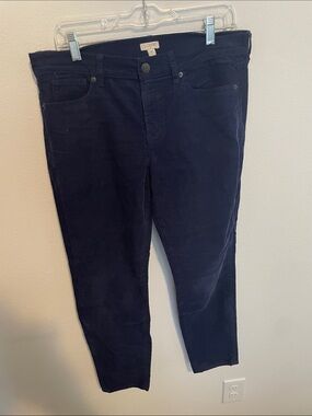 J. Crew Dark Navy Corduroy Slim Pants